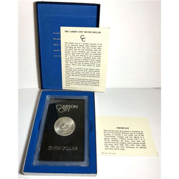 1882-CC Morgan Silver Dollar GSA MS61