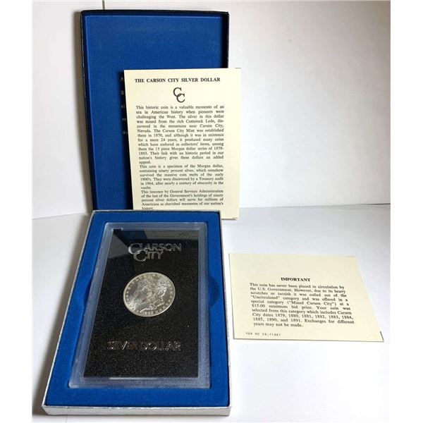 1882-CC Morgan Silver Dollar GSA MS63
