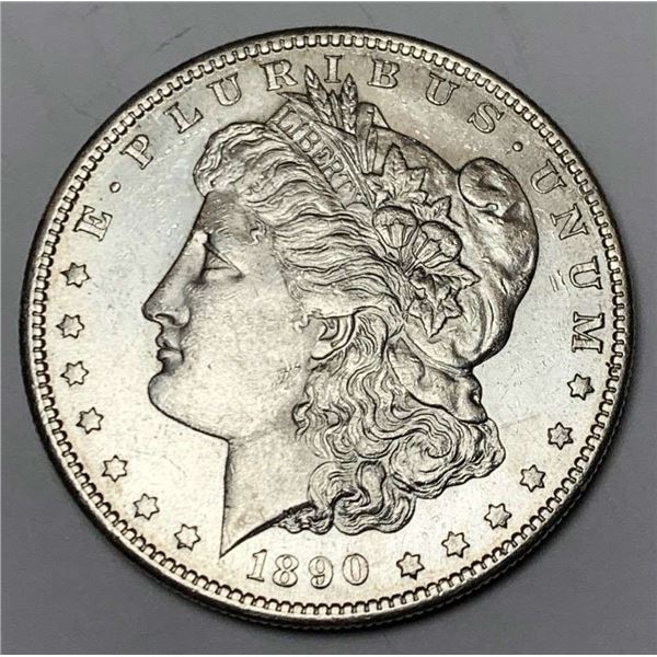 1890-S Morgan Silver Dollar MS63