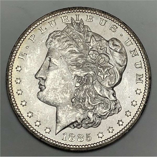 1885-CC Morgan Silver Dollar MS63