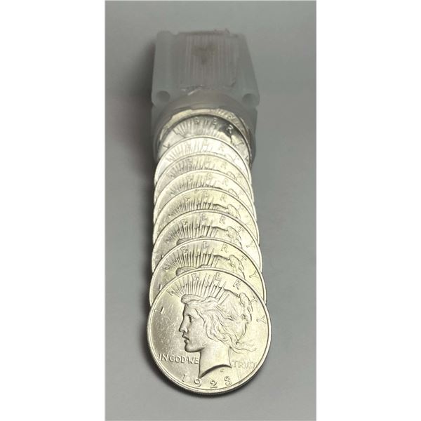 Roll (20-coins) 1923 Peace Silver Dollar BU