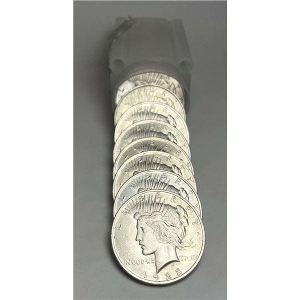 Roll (20-coins) 1923 Peace Silver Dollar BU