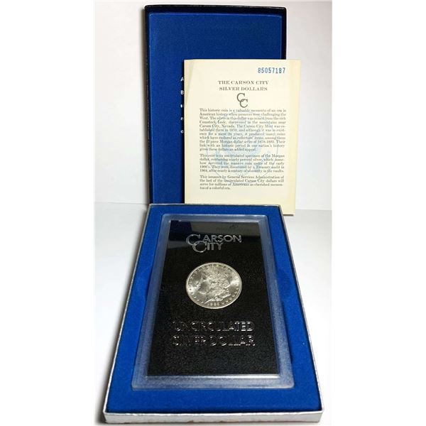 1885-CC Morgan Silver Dollar GSA MS62