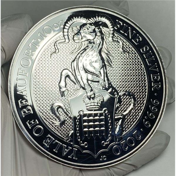 2020 Great Britain Yale Of Beaufort 10 ozt .9999 Silver