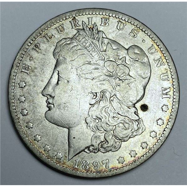 1897-O Morgan Silver Dollar VF