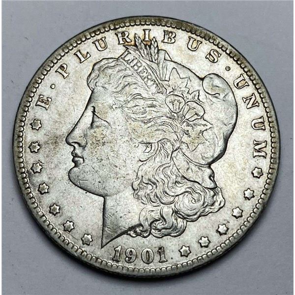 1901-O Morgan Silver Dollar AU58