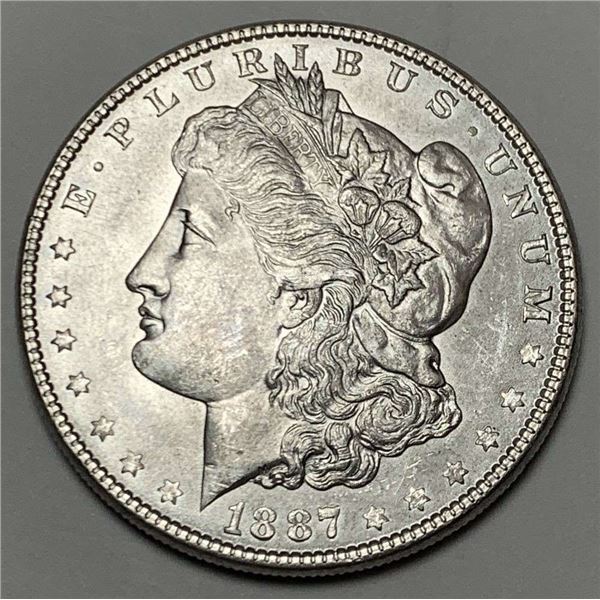 1887 Morgan Silver Dollar MS64