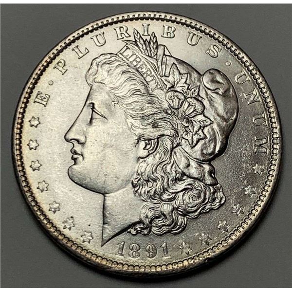 1891 Morgan Silver Dollar MS63