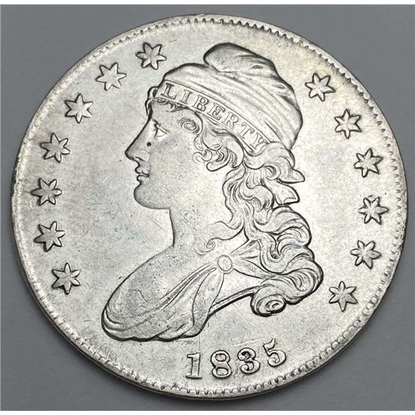 1835 Capped Bust Silver Half Dollar