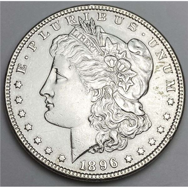 1896 Morgan Silver Dollar AU Details