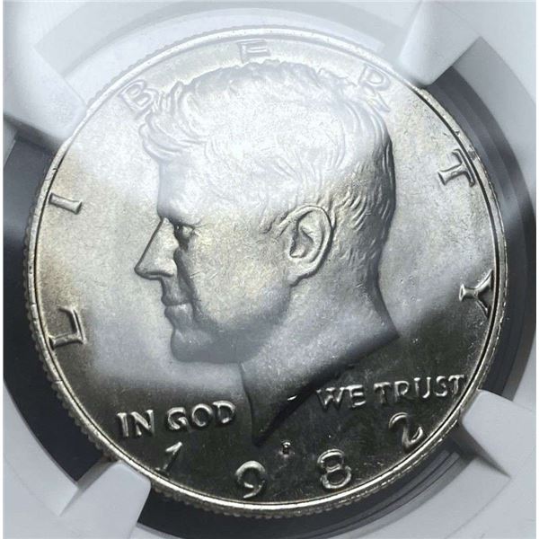1982-P Kennedy Silver Half Dollar NGC MS67