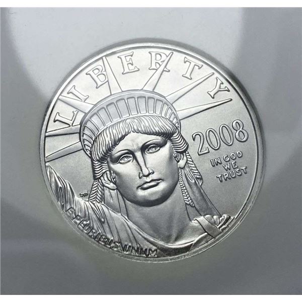 Last Minute! Rare 2008 American $50 Eagle .9995 Platinum 1/2 ozt NGC MS70