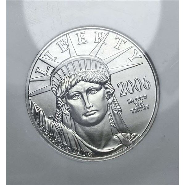 Last Minute! Rare 2006 American $50 Eagle .9995 Platinum 1/2 ozt NGC MS70