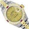 Image 1 : Rolex Ladies Two Tone Ruby and Diamond Datejust Wristwatch With Rolex Box