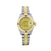 Image 2 : Rolex Ladies Two Tone Ruby and Diamond Datejust Wristwatch With Rolex Box