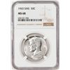 Image 1 : 1965 SMS Kennedy Half Dollar Coin NGC MS68