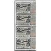 Image 1 : Uncut Sheet of (4) State of Louisiana Baby Bond Obsolete Notes