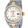 Image 1 : Rolex Ladies Two Tone White Diamond Quickset Datejust Wristwatch