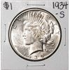 Image 1 : 1934-S $1 Peace Silver Dollar Coin