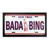 Image 1 : Steve Kaufman (1960-2010) "BADA BING" Original Mixed Media on Canvas