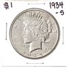 Image 1 : 1934-S $1 Peace Silver Dollar Coin