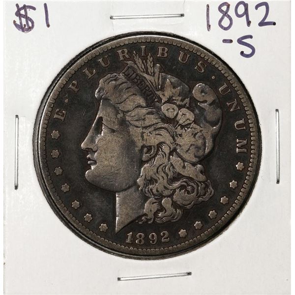 1892-S $1 Morgan Silver Dollar Coin