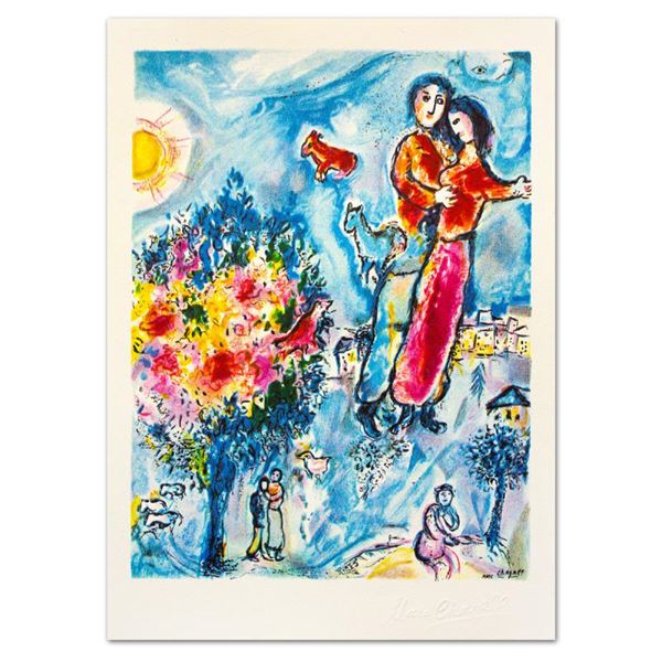 Chagall (1887-1985)  Entre L'hiver Et Le Printemps  Limited Edition Lithograph