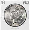 Image 1 : 1928 $1 Peace Silver Dollar Coin