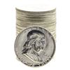 Image 1 : Roll of (20) Brilliant Uncirculated 1956 Franklin Half Dollar Coins