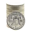 Image 2 : Roll of (20) Brilliant Uncirculated 1956 Franklin Half Dollar Coins