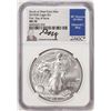 Image 1 : 2019(W) $1 American Silver Eagle Coin NGC MS70 FDOI Moy Signature West Point Mint