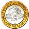 Image 2 : .999 Silver Westward Ho Casino Las Vegas, NV $10 Casino Gaming Token Limited Edition