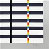 Image 2 : Yaacov Agam "Hommage du Mondrian (Silver)" Limited Edition Serigraph on Paper