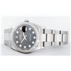 Image 7 : Rolex Mens Stainless Steel Black Diamond Datejust Wristwatch