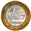 Image 2 : .999 Silver Riviera Hotel & Casino Las Vegas $10 Casino Limited Edition Gaming Token