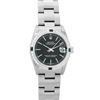 Image 2 : Rolex Ladies Midsize Stainless Steel Black Index Sapphire and Diamond Datejust Wristwatch
