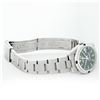 Image 5 : Rolex Ladies Midsize Stainless Steel Black Index Sapphire and Diamond Datejust Wristwatch