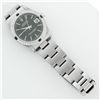 Image 7 : Rolex Ladies Midsize Stainless Steel Black Index Sapphire and Diamond Datejust Wristwatch