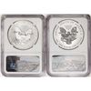 Image 2 : 2013-W $1 West Point Silver Eagle Set NGC SP69 Enhanced Finish/Reverse PF69