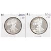 Image 1 : Lot of (2) 2010-W $1 Proof American Silver Eagle Coins