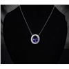 Image 1 : KEN & BRENDA HEARD: Gorgeous Tanzanite and Diamond Necklace Set in 18K White Gold