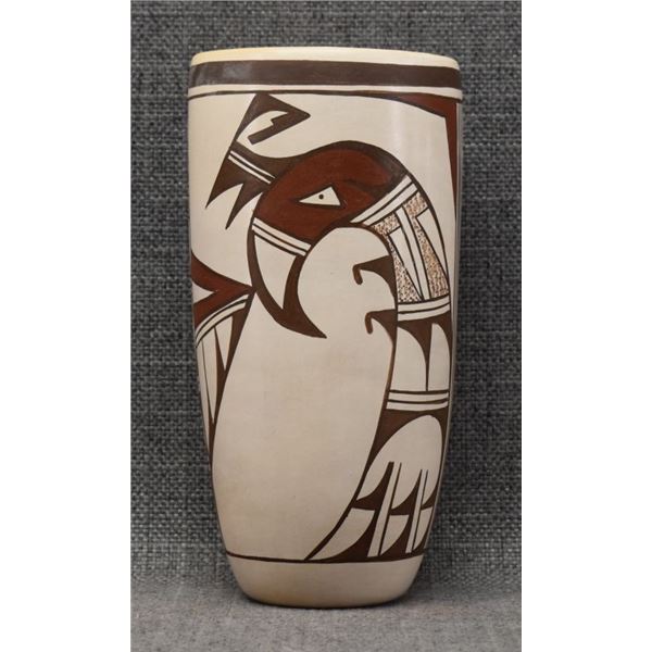 HOPI INDIAN POTTERY VASE (JOY NAVASIE)