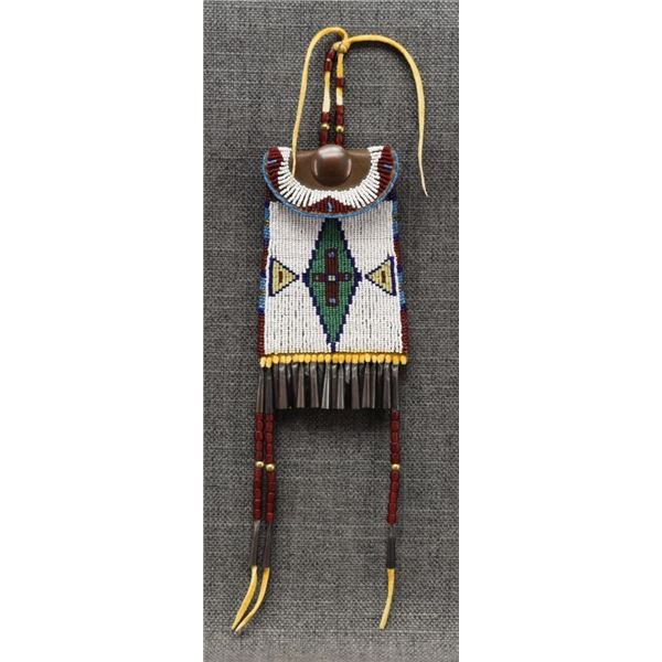 PLAINS INDIAN BEADED POUCH