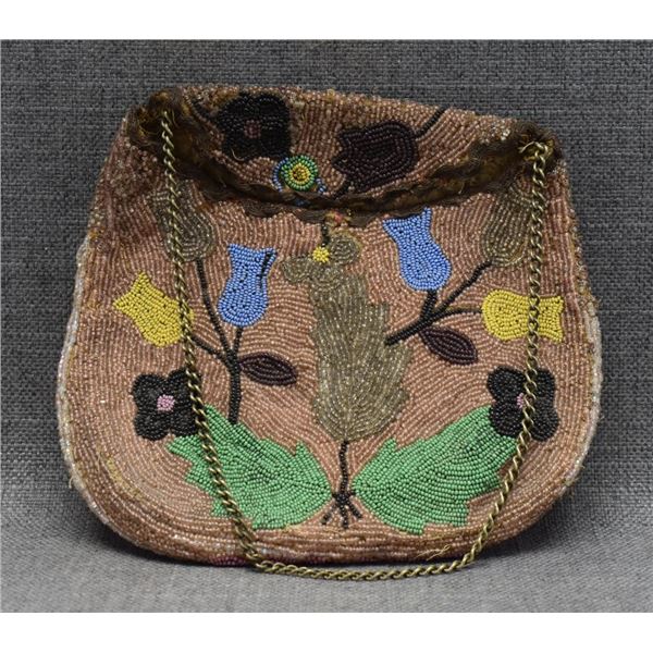 WOODLANDS INDIAN BEADED PURSE