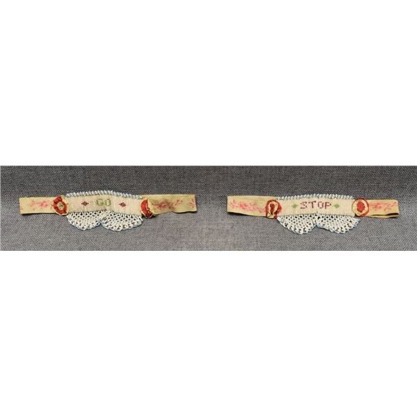 PLAINS INDIAN BEADED GARTERS