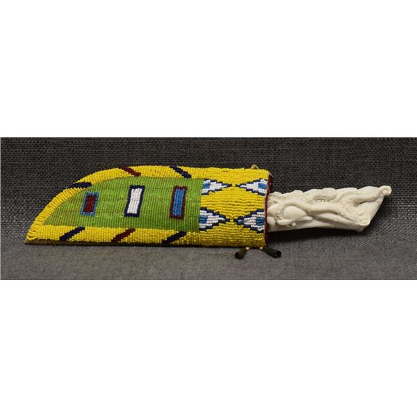 SIOUX INDIAN KNIFE & SHEATH
