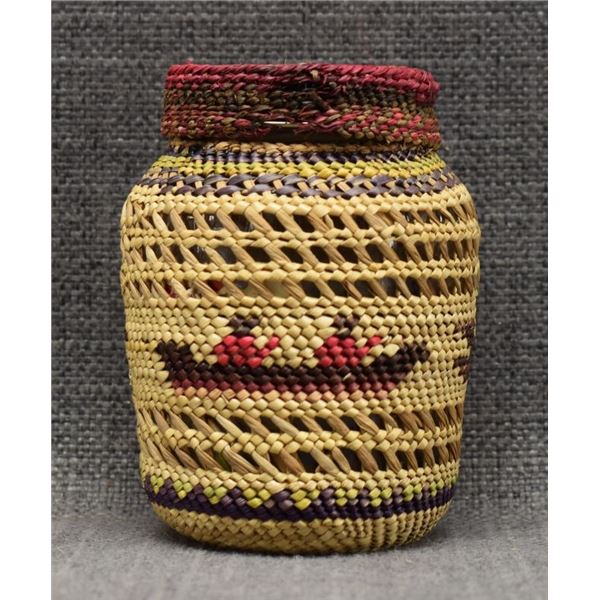 NOOTKA/MAKAH INDIAN BASKET