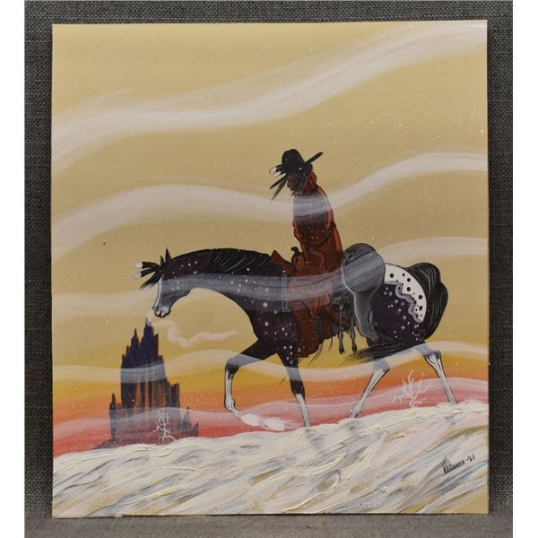 NAVAJO INDIAN PAINTING ( BOYD WARNER)