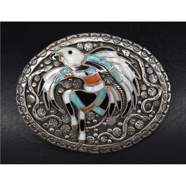 ZUNI INDIAN BUCKLE (JOHN LUCIO)