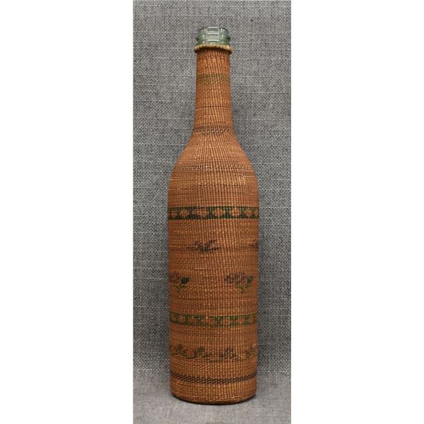 NOOTKA/MAKAH BASKETRY COVERED BOTTLE